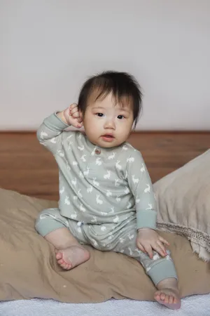 Top and Pants Set, fawn hare print
