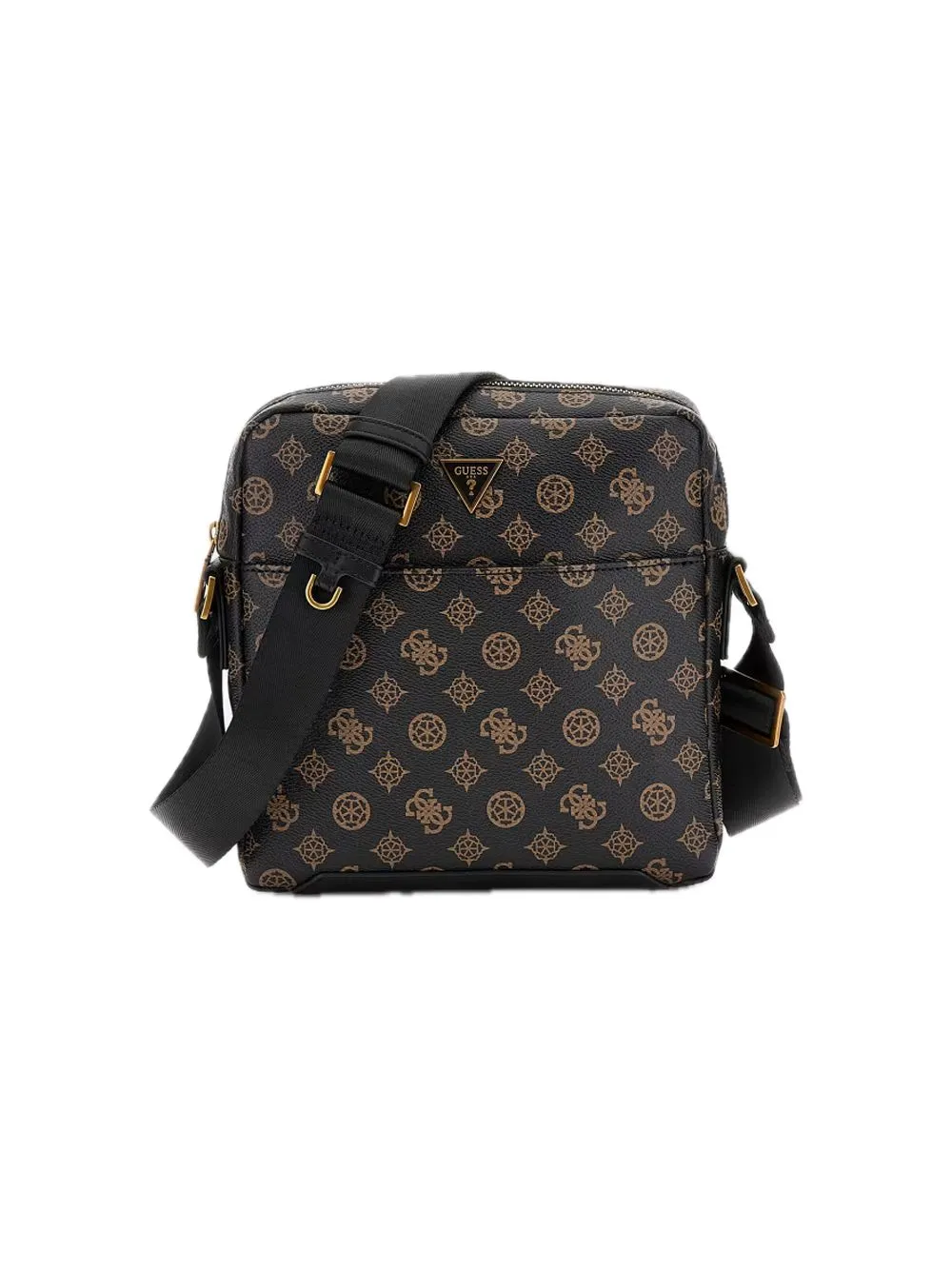 Torino Zip Crossbody Flat - Dark Brown Ochre