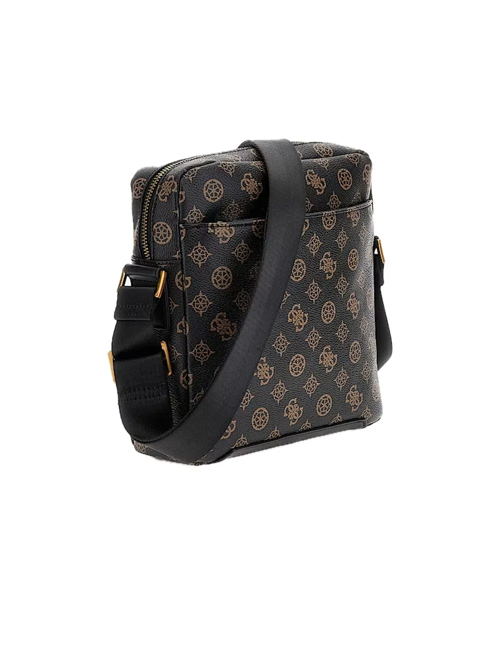 Torino Zip Crossbody Flat - Dark Brown Ochre