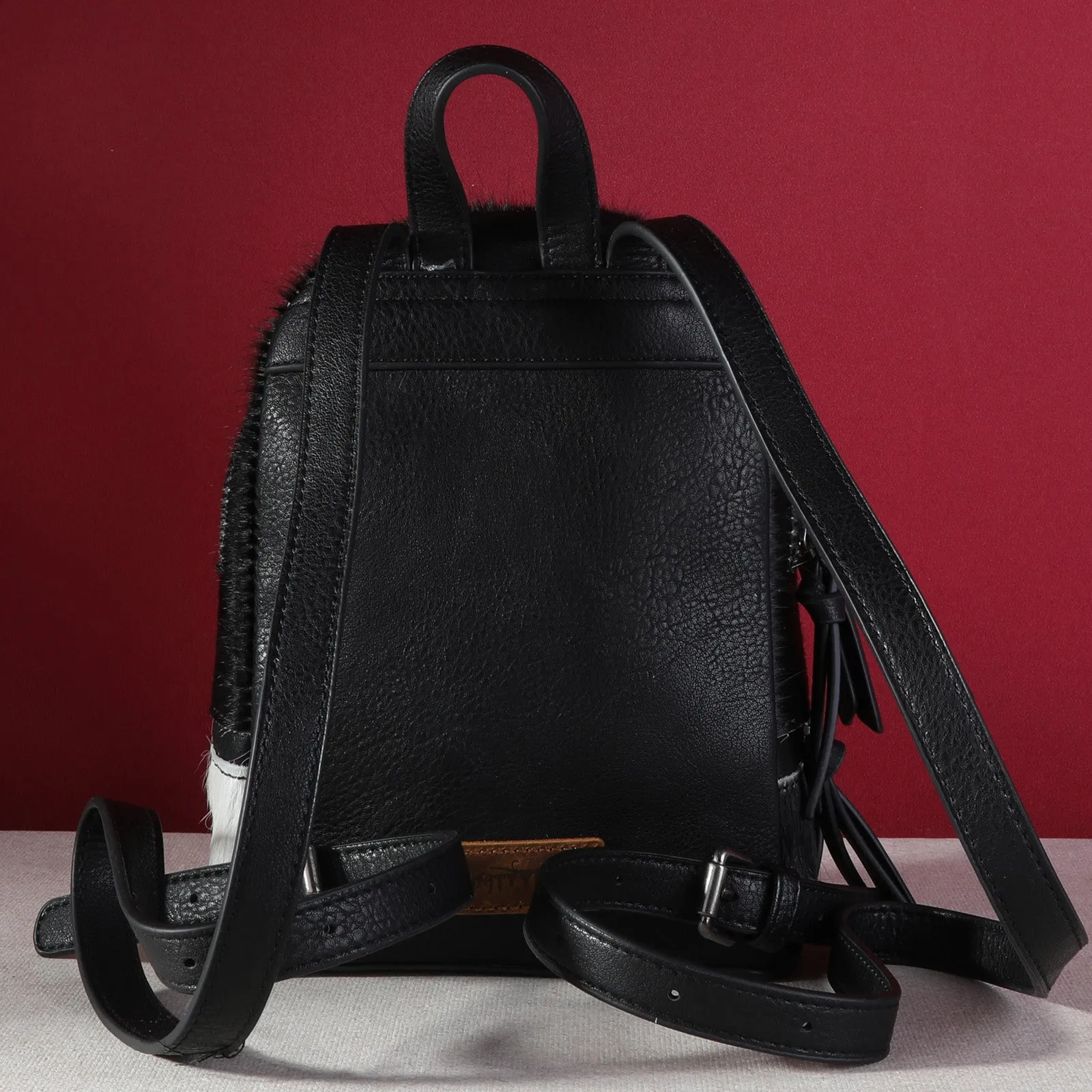 TR160-9110 Trinity Ranch Hair-On Cowhide Collection Mini Backpack