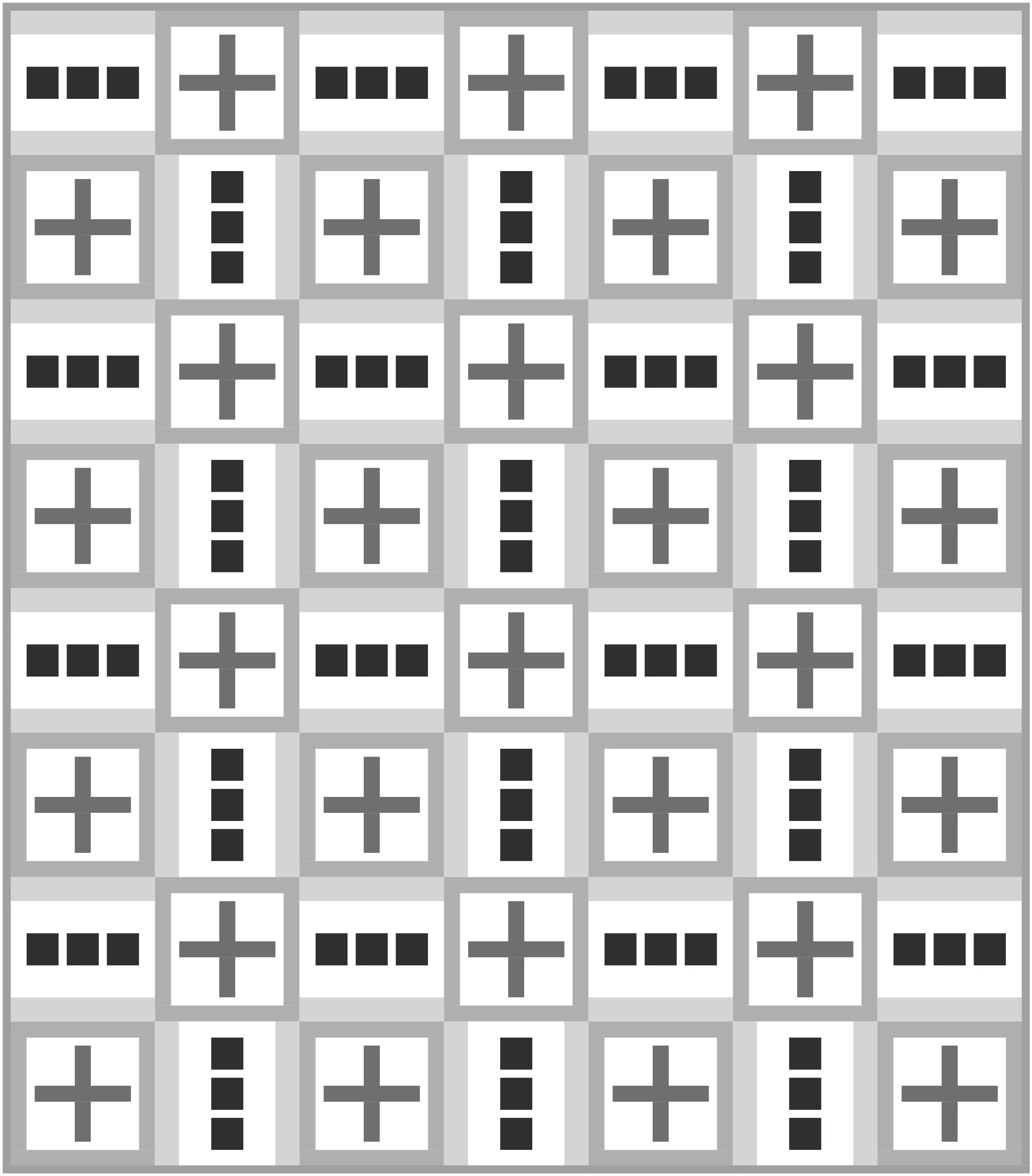 Traffic Quilt Block Pattern