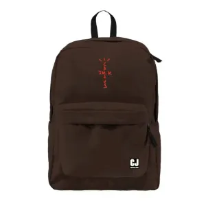 Travis Scott Cactus Jack Backpack With Patch Set Brown