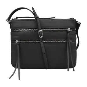 Triple Zip Crossbody