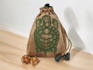 Turtle dice bag