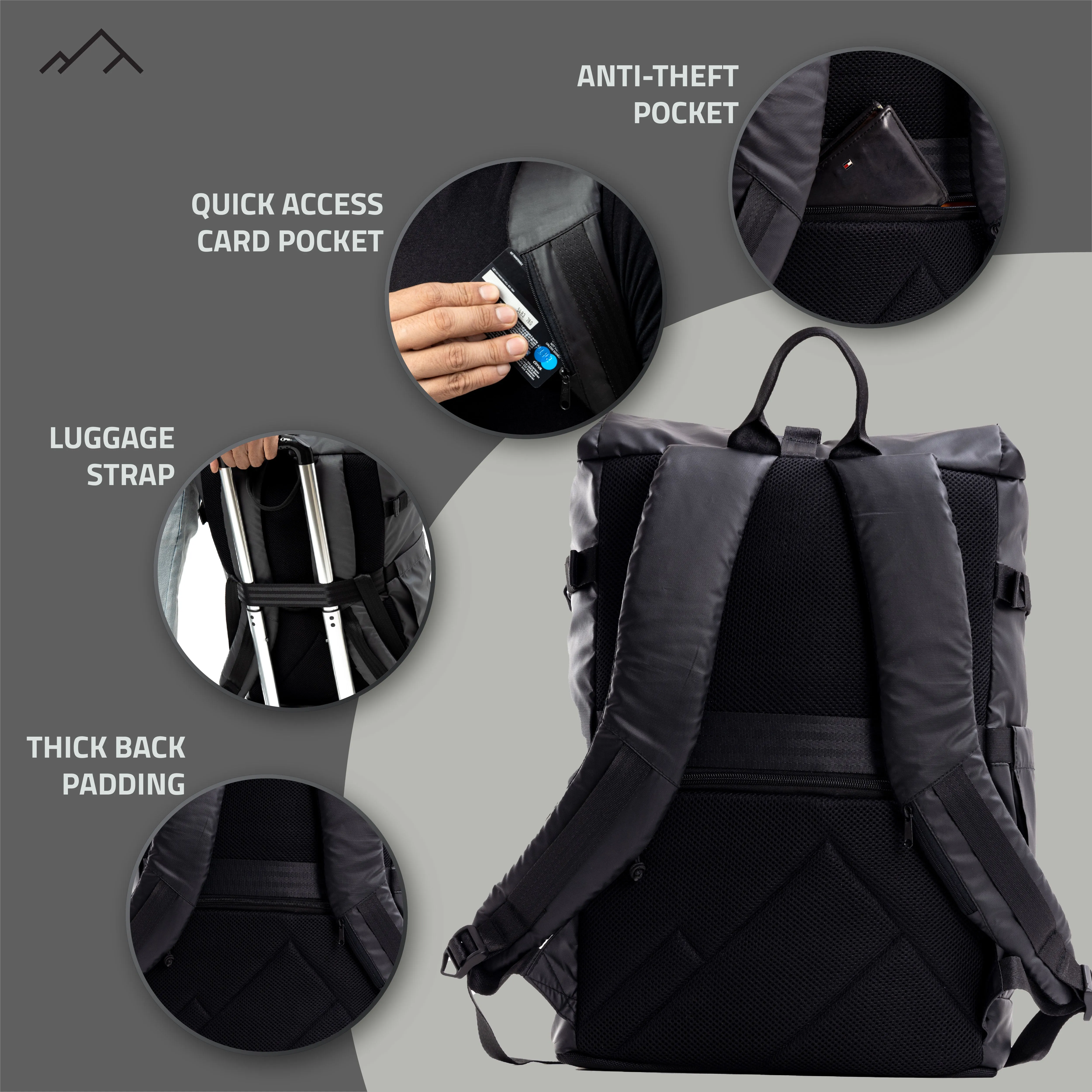 Tusker Roller Top Laptop Backpack  | 3 Year Warranty