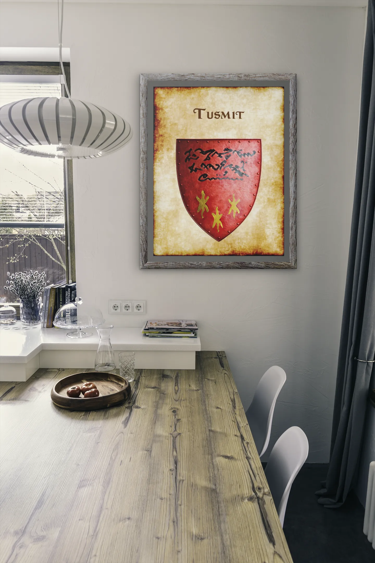 Tusmit Heraldry of Greyhawk Anna Meyer Cartography Canvas Art Print
