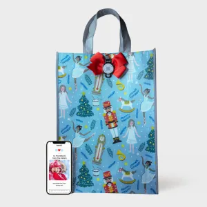Twirl | Large | Reusable Gift Bag   QR Greeting Card