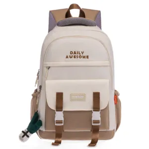 Two-Tone Girls Students Backpack