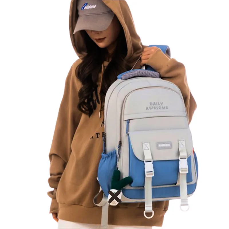 Two-Tone Girls Students Backpack
