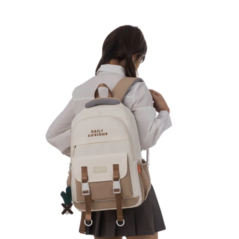 Two-Tone Girls Students Backpack