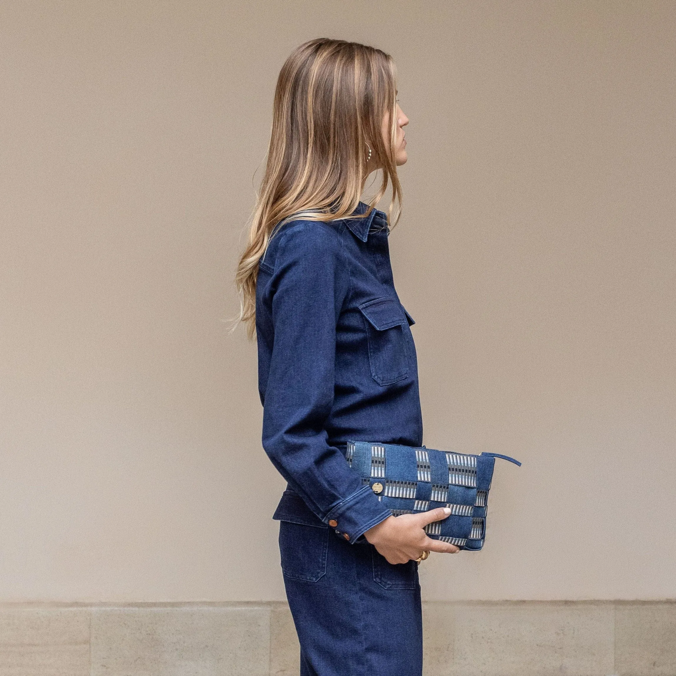 Uma Denim Crossbody Bag | Blue