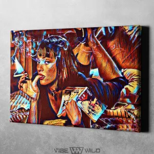 Uma Thurman Pulp Fiction Canvas Art