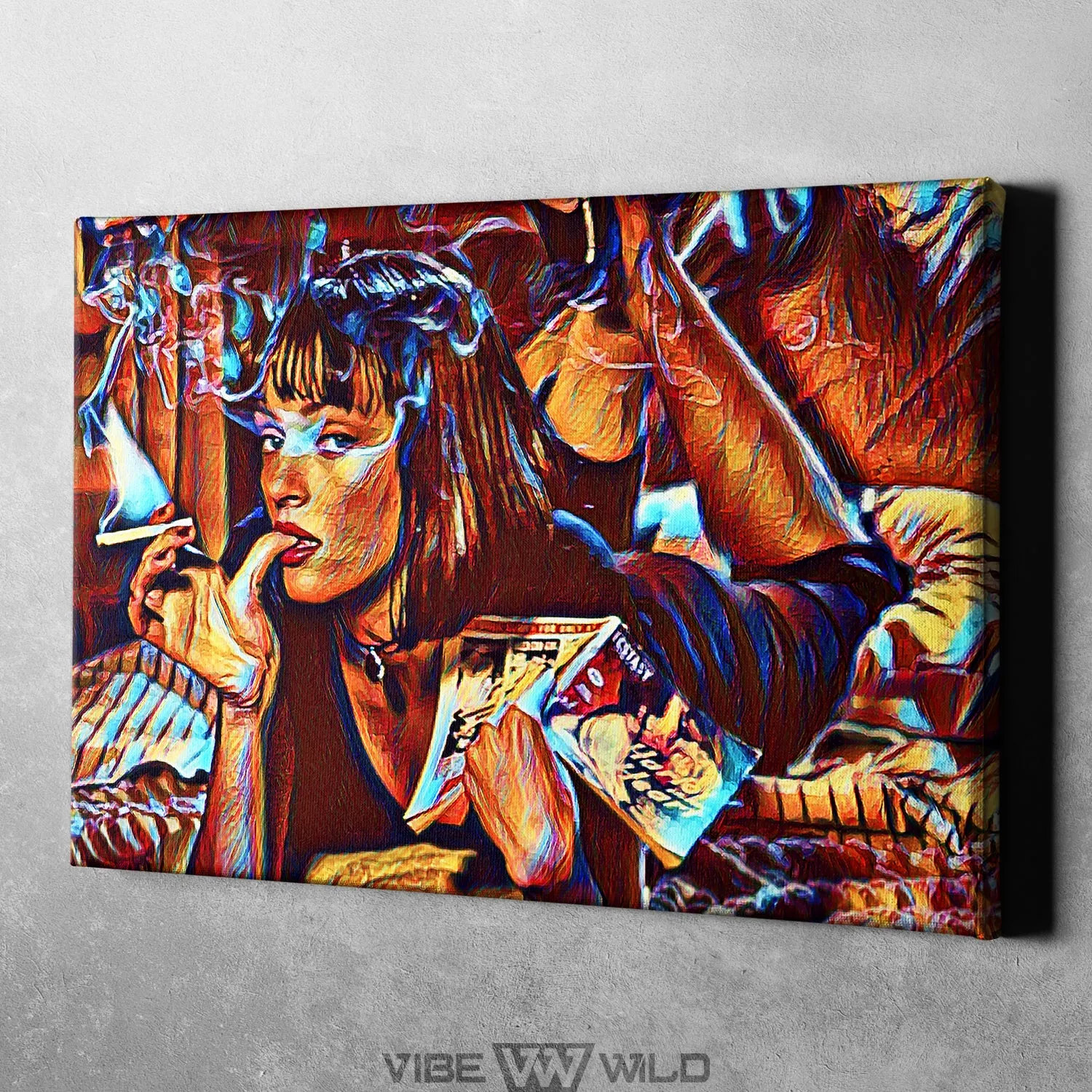 Uma Thurman Pulp Fiction Canvas Art