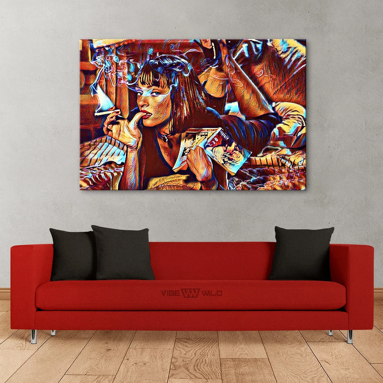 Uma Thurman Pulp Fiction Canvas Art