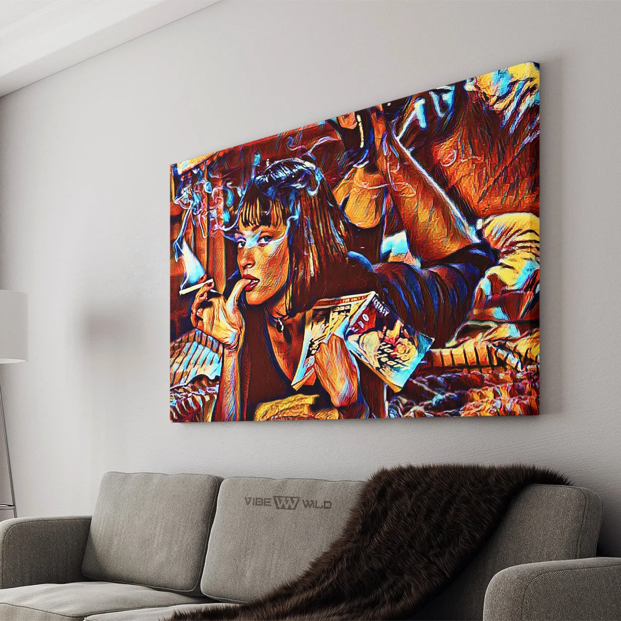 Uma Thurman Pulp Fiction Canvas Art