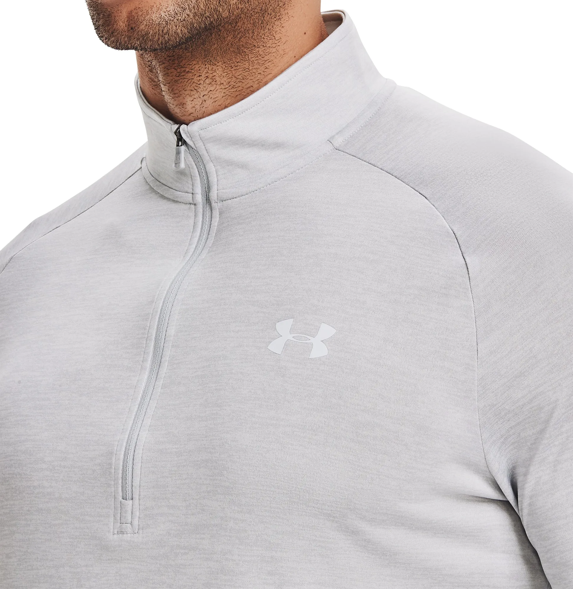 Under Armour Tech Half Zip Long Sleeve Mens Training Top - Grey