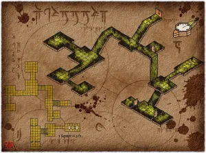 Underground Lair Fantasy Map
