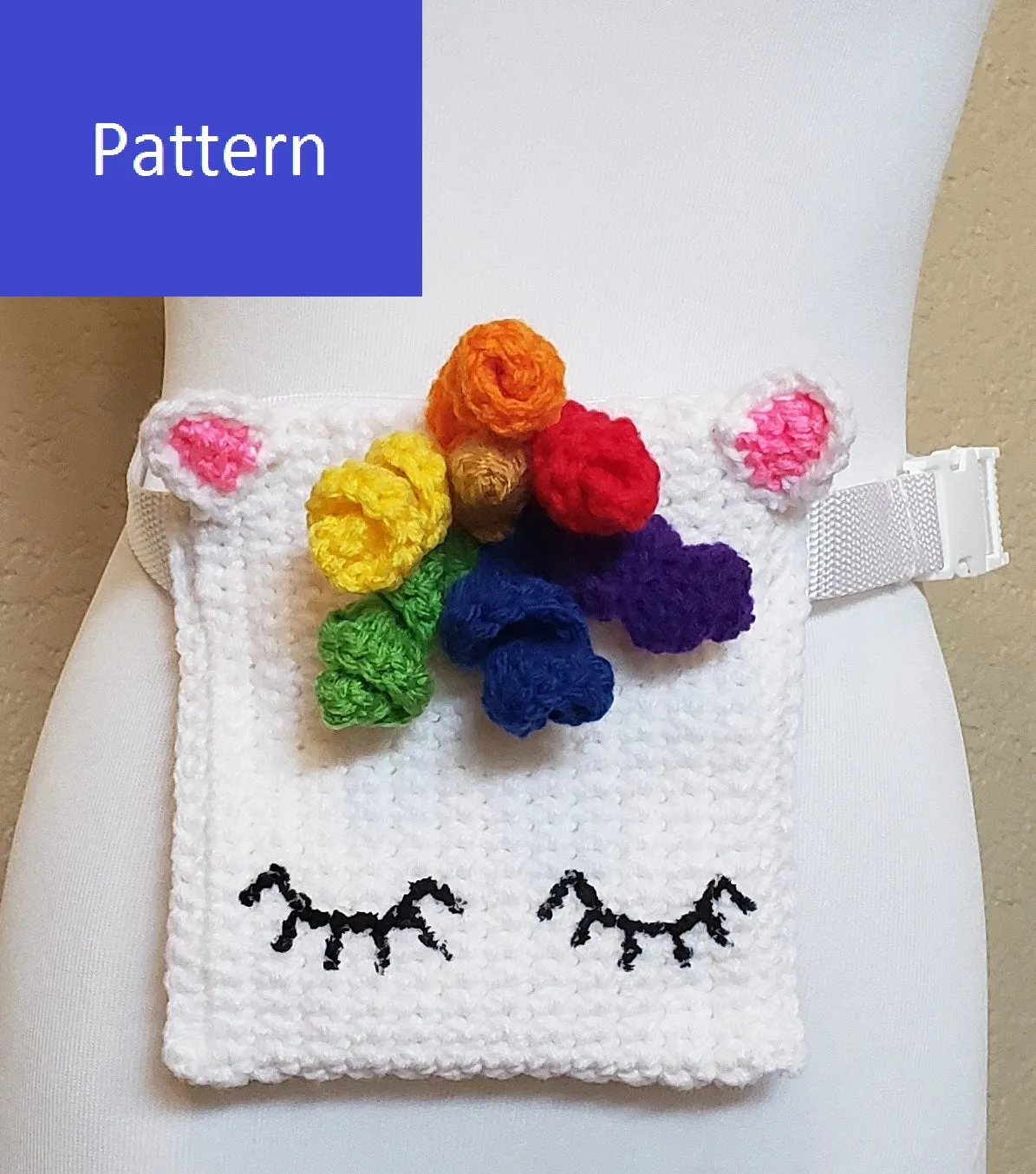 Unicorn Waist Bag (Fanny Pack) Crochet Pattern