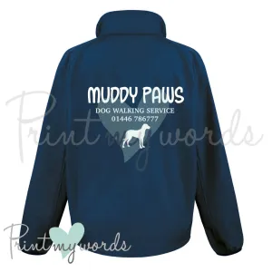 Unisex Personalised Softshell Jacket - Dog Walking Business 2