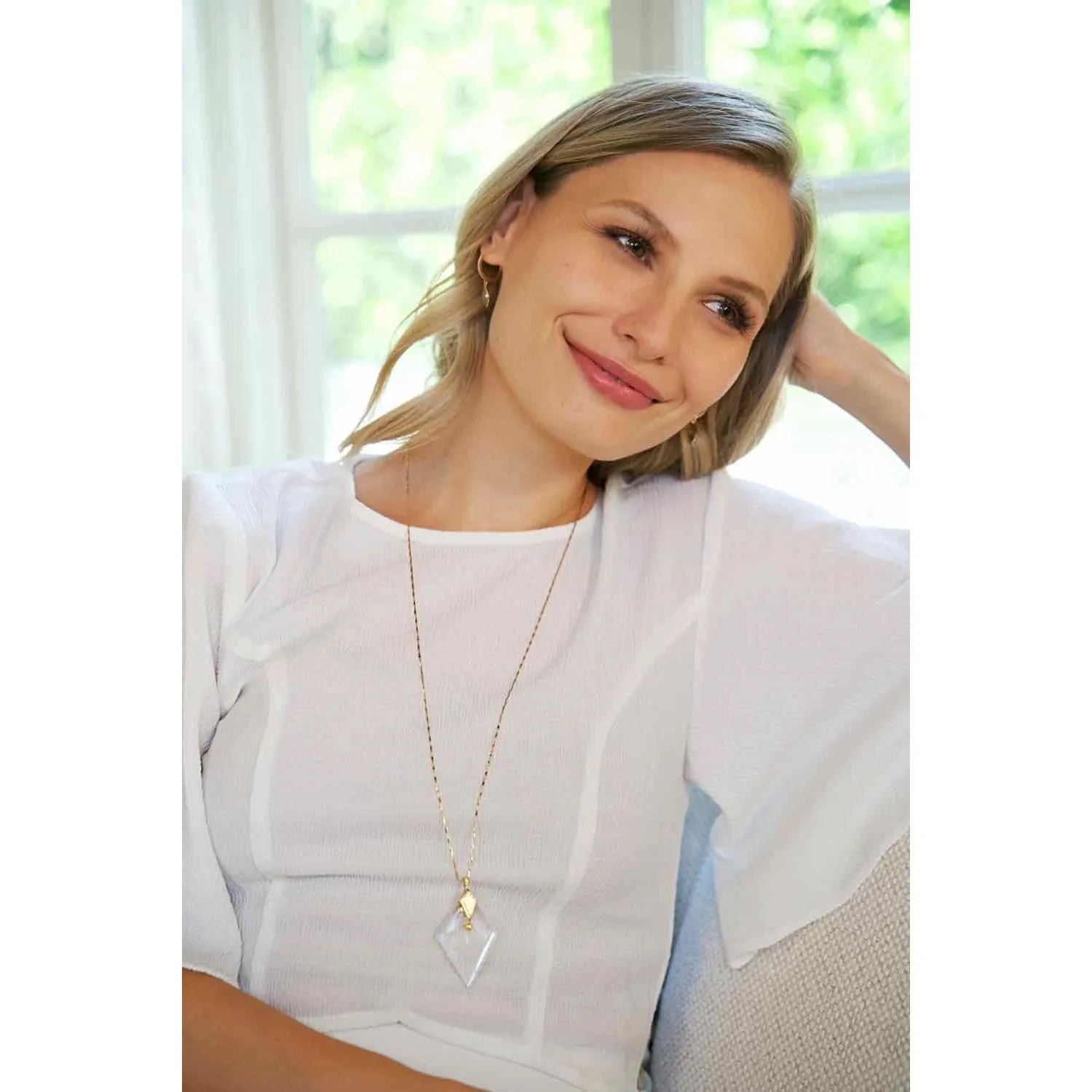 Valentina Gold- Magnifier Pendant Necklace