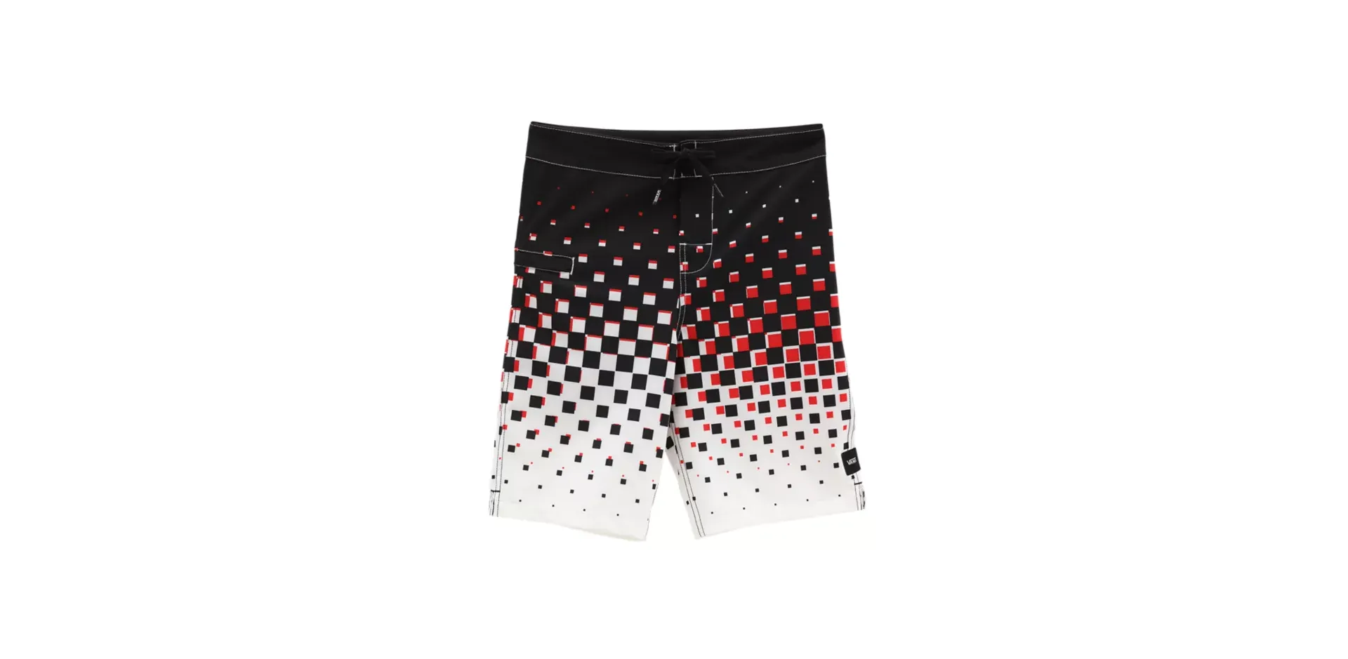Vans Boys Checker Fade Boardshorts Black/White