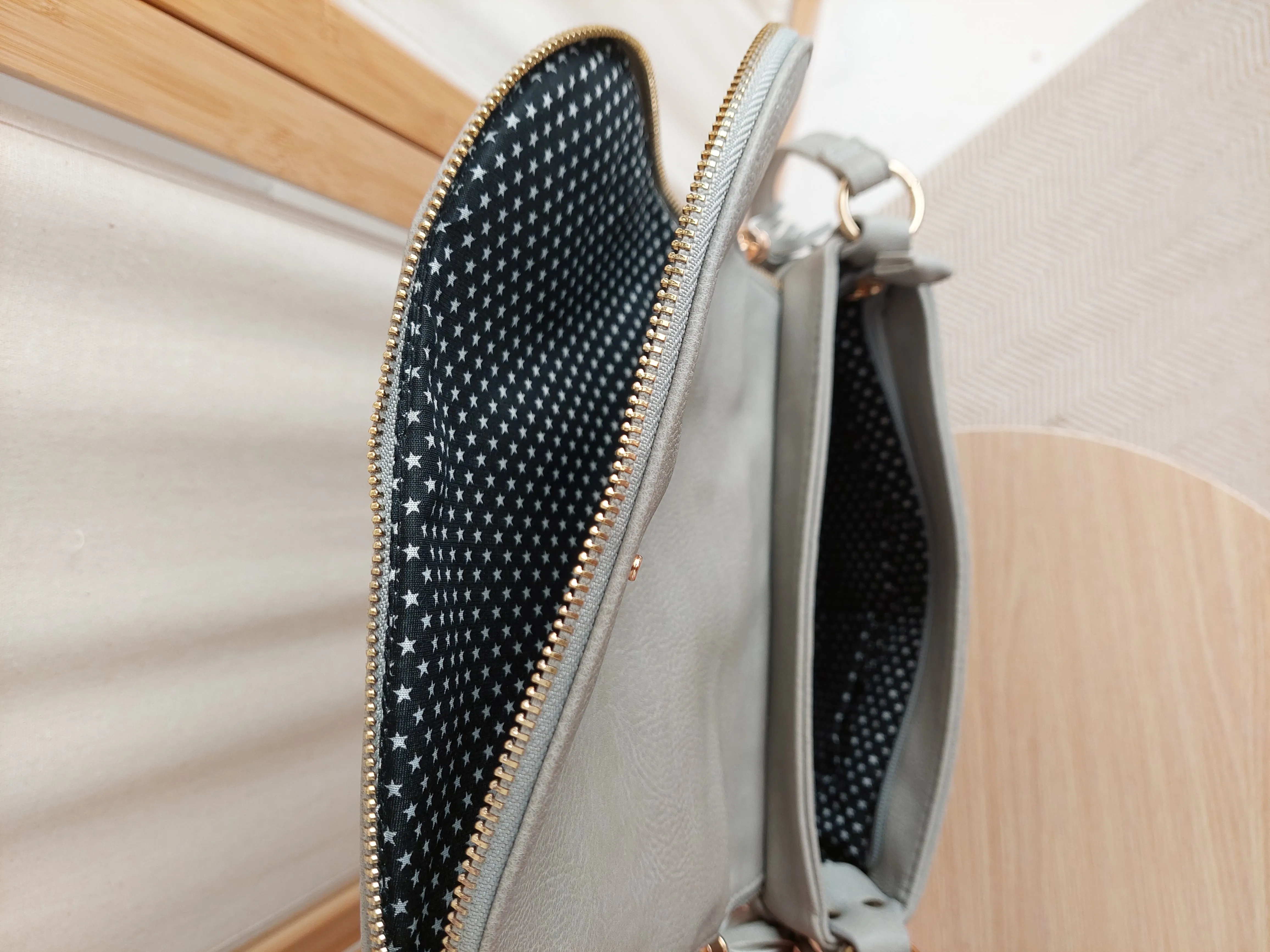 Vegan Leather St Clair Bag - Grey