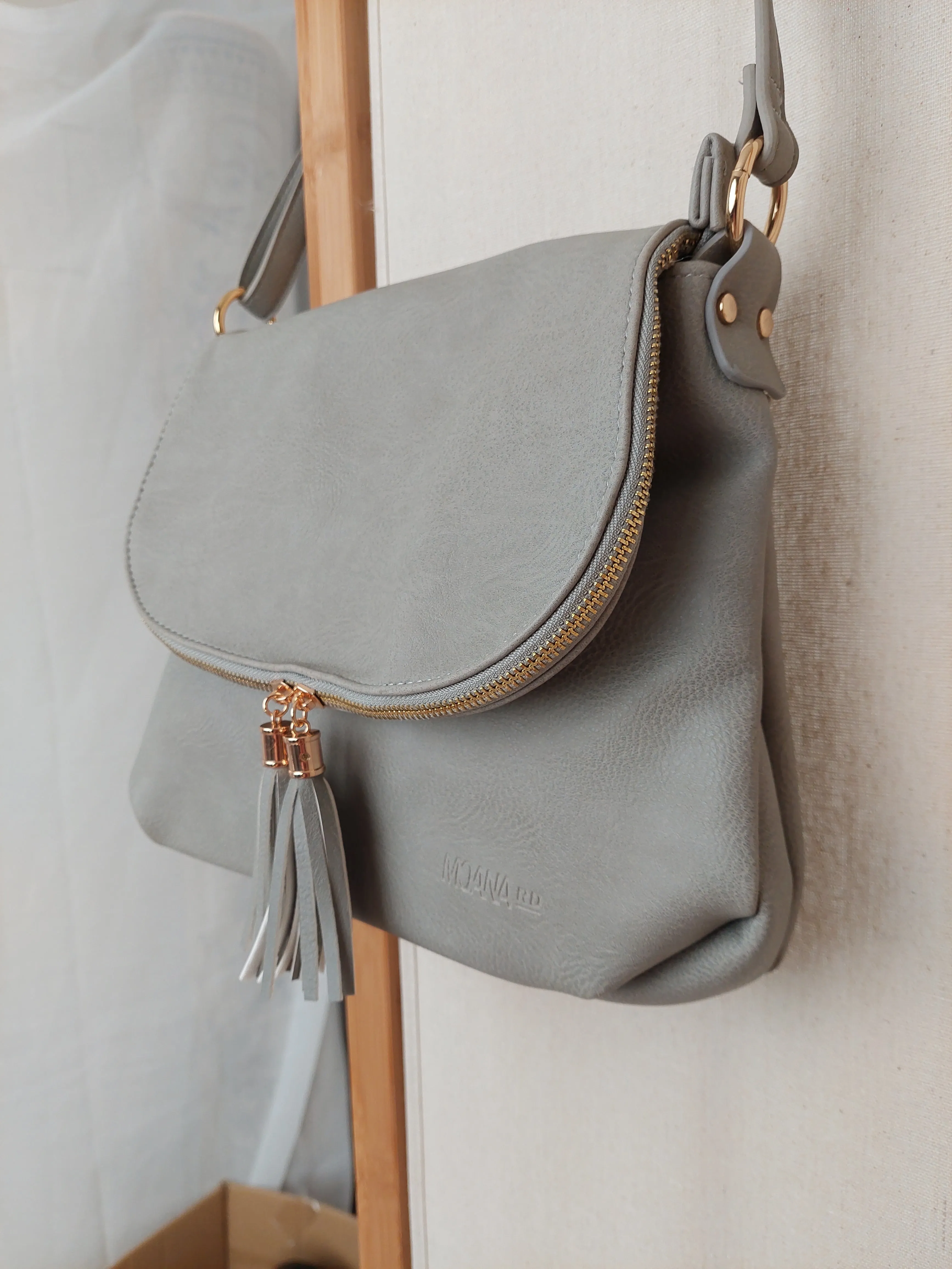 Vegan Leather St Clair Bag - Grey