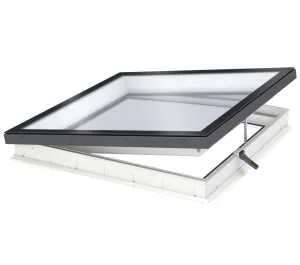 VELUX CVU 200060 S06Q SOLAR Powered Flat Glass Rooflight Package 200 x 60 cm (Including CVU Triple Glazed Base & ISU Flat Glass Top Cover)