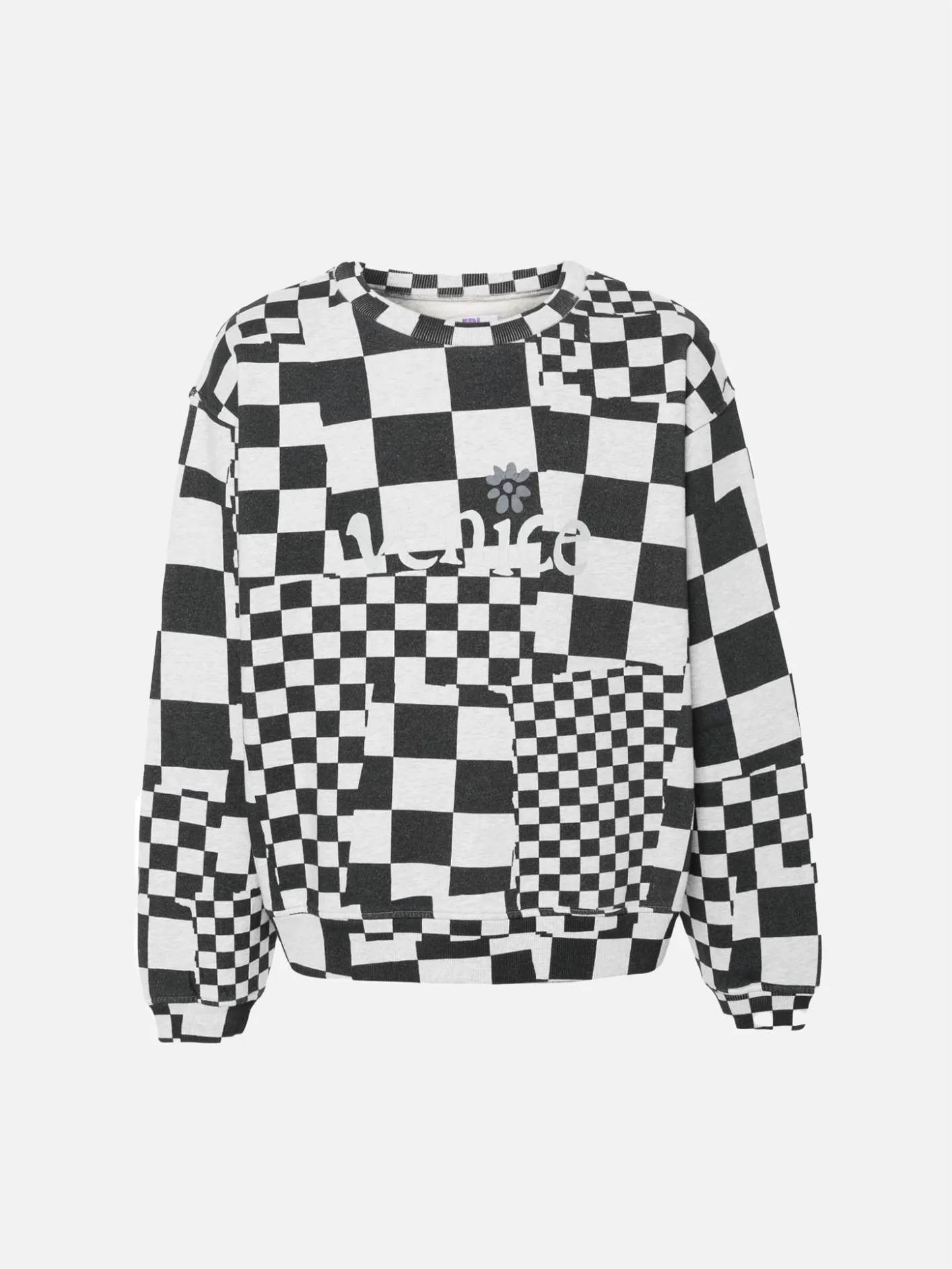 Venice Checker Crewneck - Multi