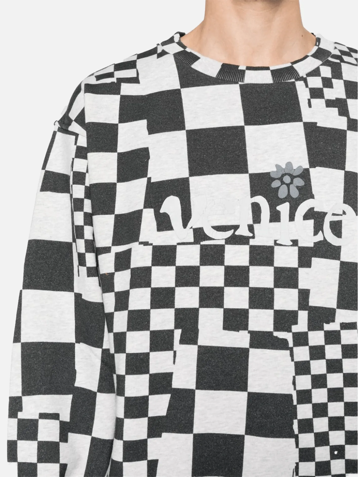 Venice Checker Crewneck - Multi