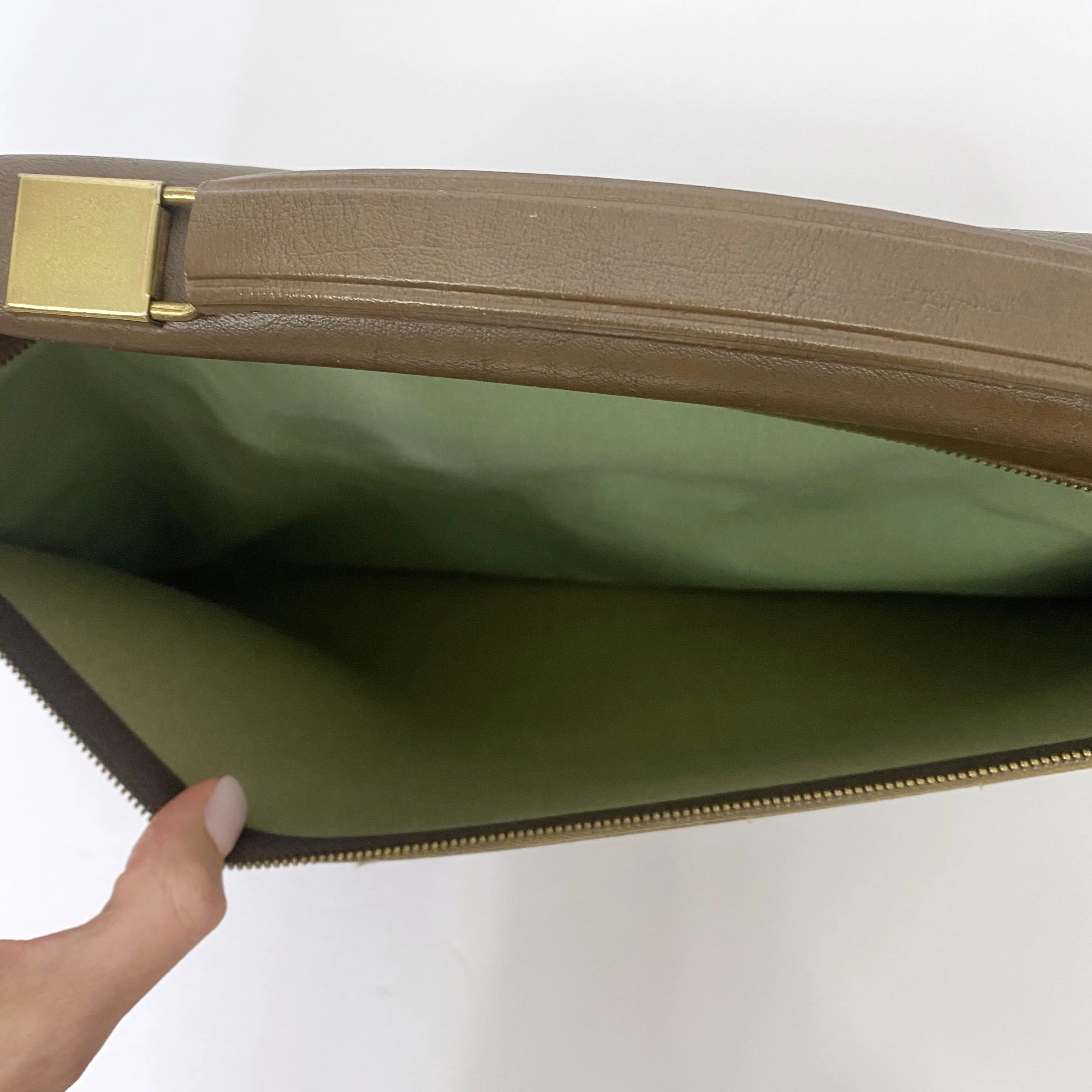 Vintage Military Made in Germany Soft Side Document Carrying Briefcase