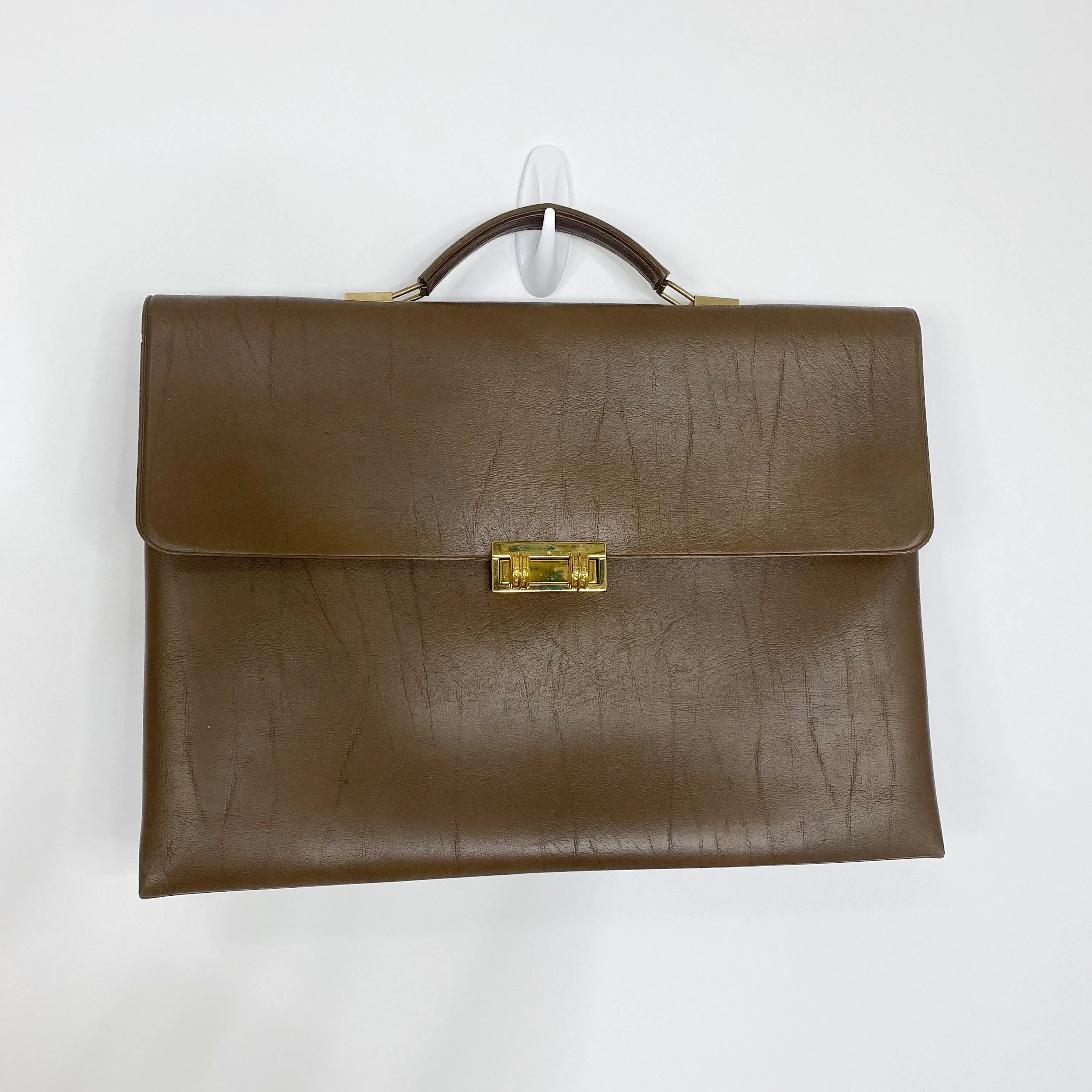Vintage Military Made in Germany Soft Side Document Carrying Briefcase