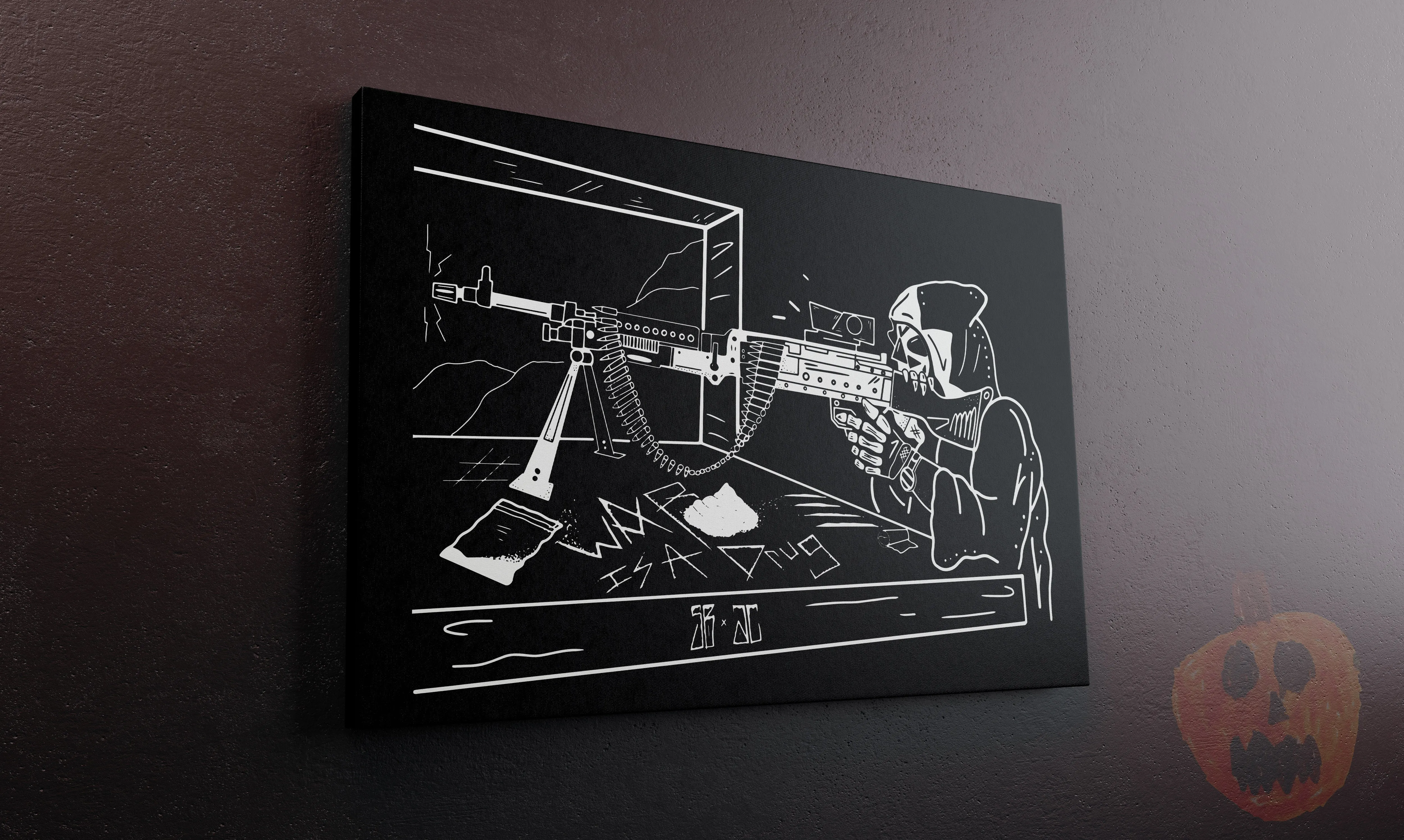 War Is A Drug Canvas