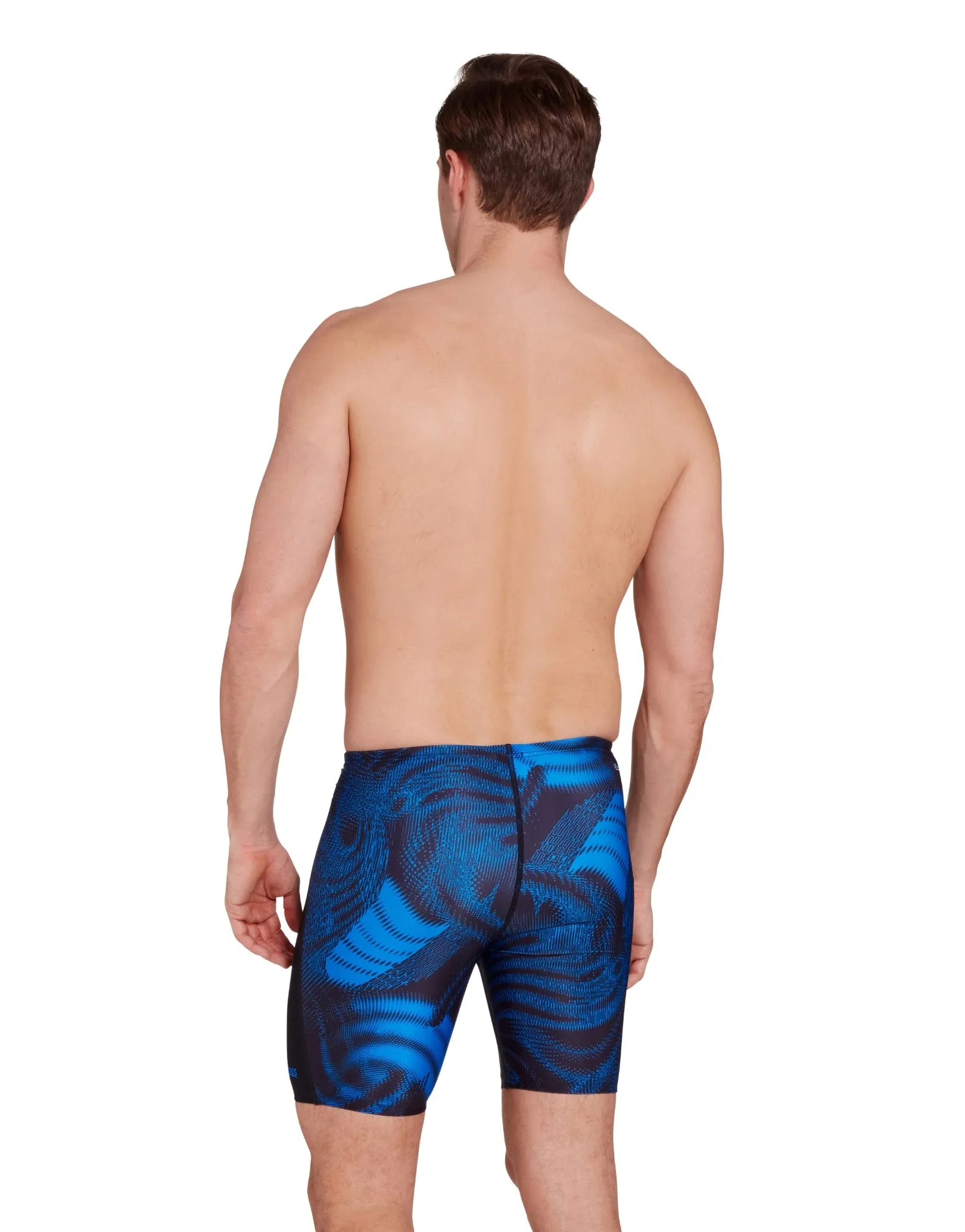 Web Cruise Mid Swim Jammer - Black/Blue