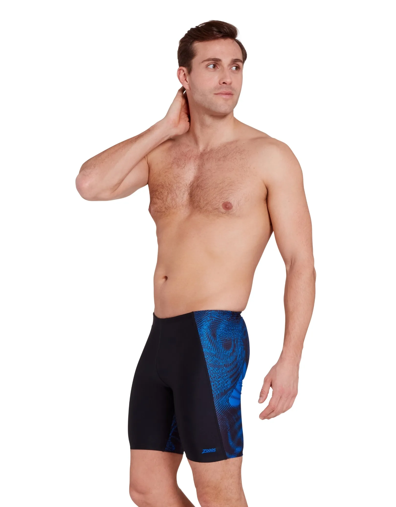 Web Cruise Mid Swim Jammer - Black/Blue