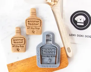 Whiskey Bottle "Woofin' Tootin'" Shaped Cookie Cutter