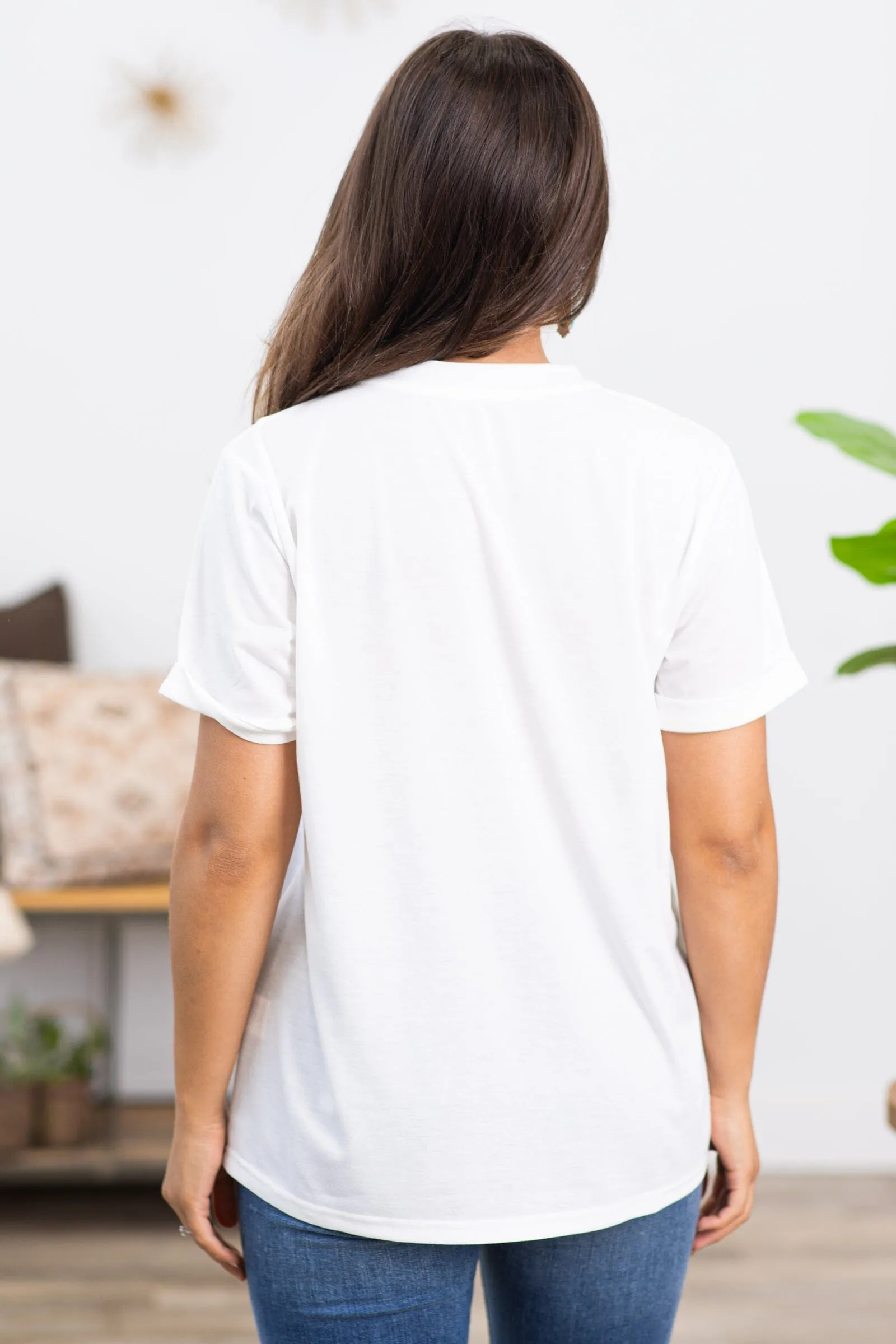 White Nashville Music City Graphic Tee