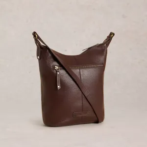 White Stuff Fern Leather Crossbody Bag | Brown