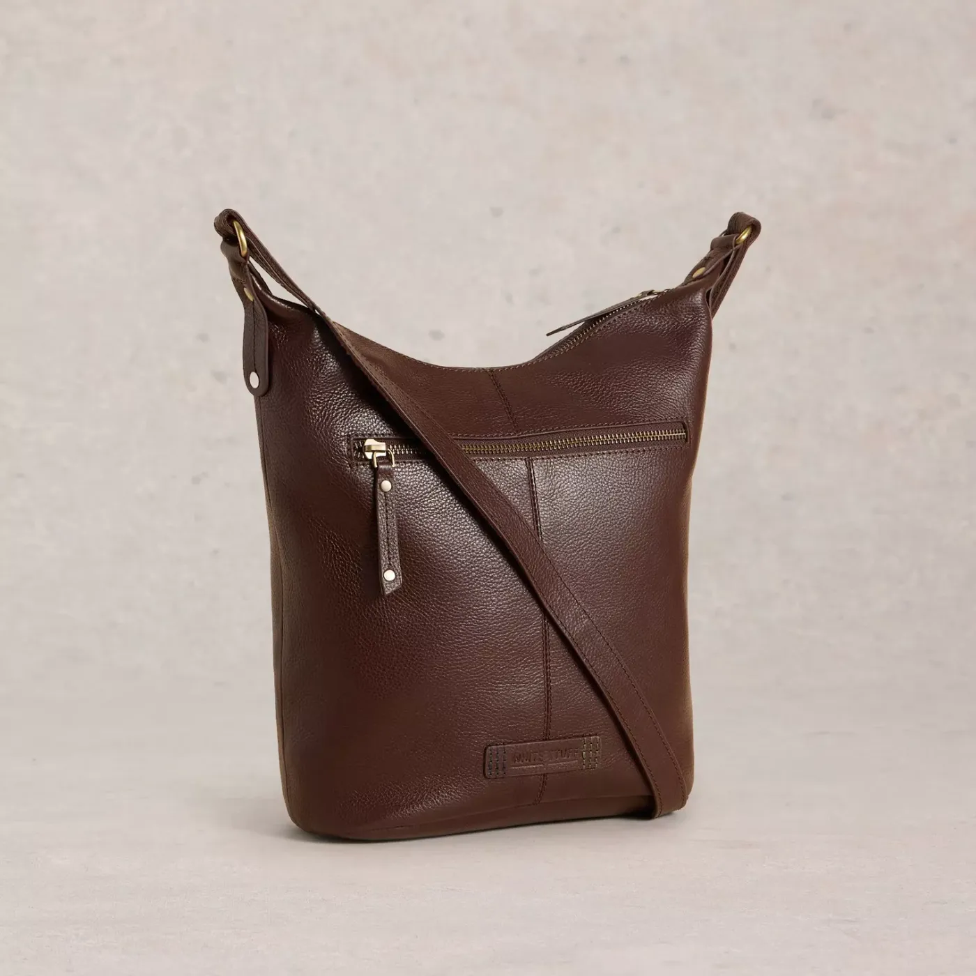 White Stuff Fern Leather Crossbody Bag | Brown