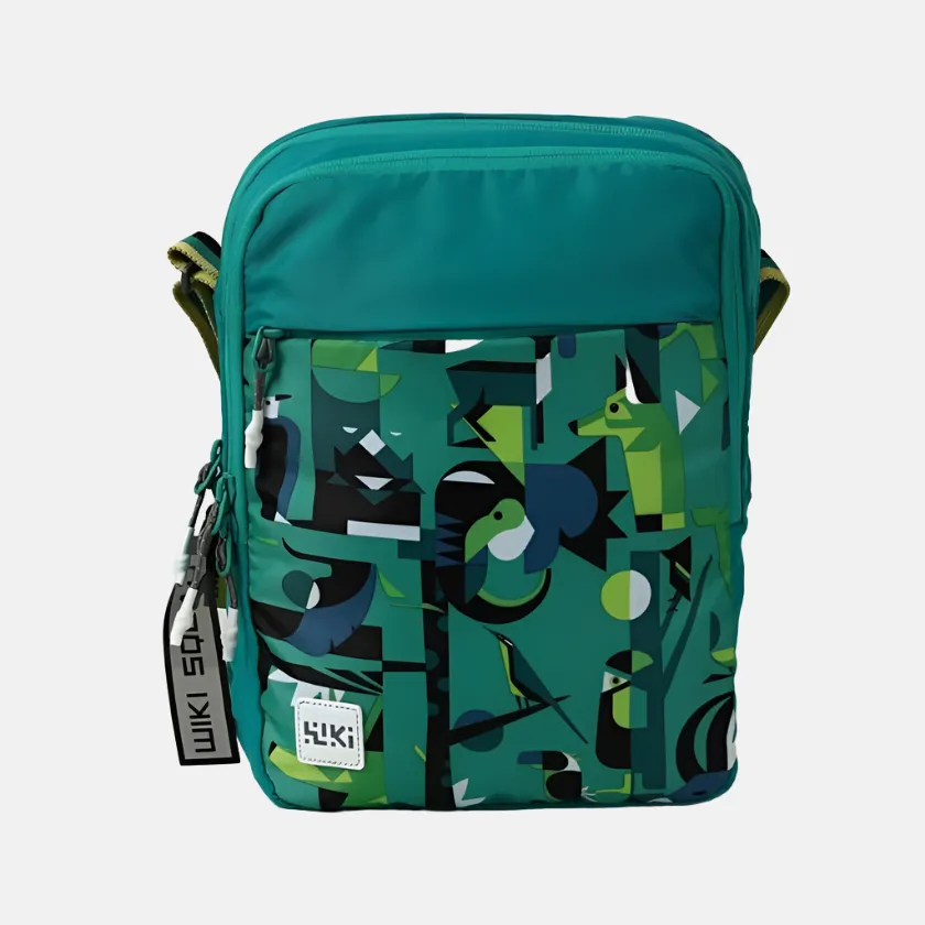 Wildcraft Wiki Buddy Crossbody -Gadjet Grey/Fauna Green/Stripe Blue