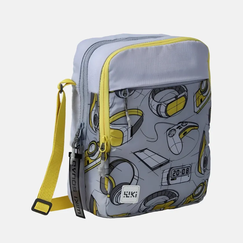 Wildcraft Wiki Buddy Crossbody -Gadjet Grey/Fauna Green/Stripe Blue