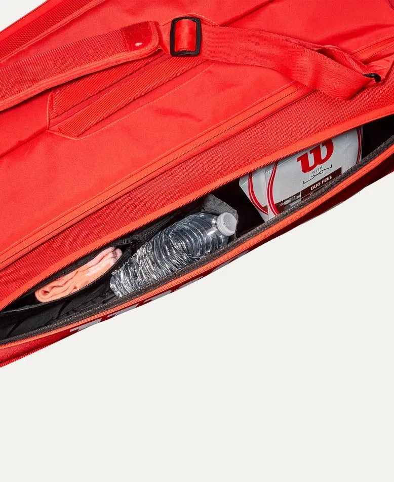 Wilson Super Tour 9 Racket Bag | Red