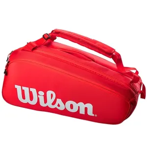 Wilson Super Tour 9 Racket Bag | Red