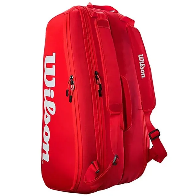 Wilson Super Tour 9 Racket Bag | Red