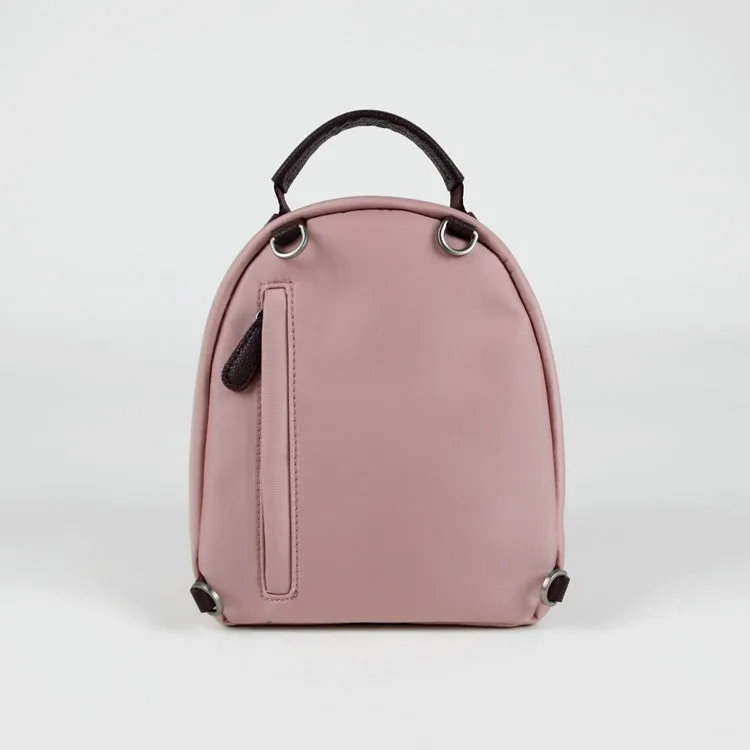Womens Nylon Small Backpack Purse Pink Convertible Crossbody Bag Nylon Backpack Shoulder Bag for Ladies