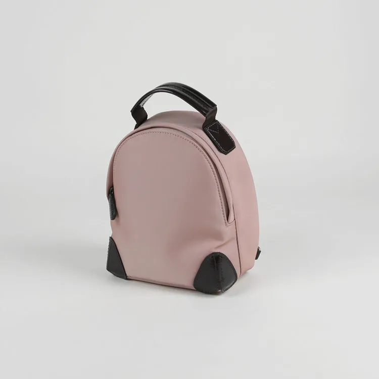 Womens Nylon Small Backpack Purse Pink Convertible Crossbody Bag Nylon Backpack Shoulder Bag for Ladies