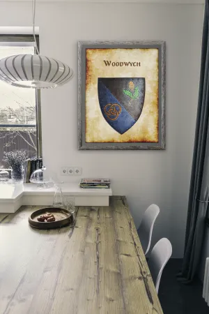 Woodwych Heraldry of Greyhawk Anna Meyer Cartography Canvas Art Print