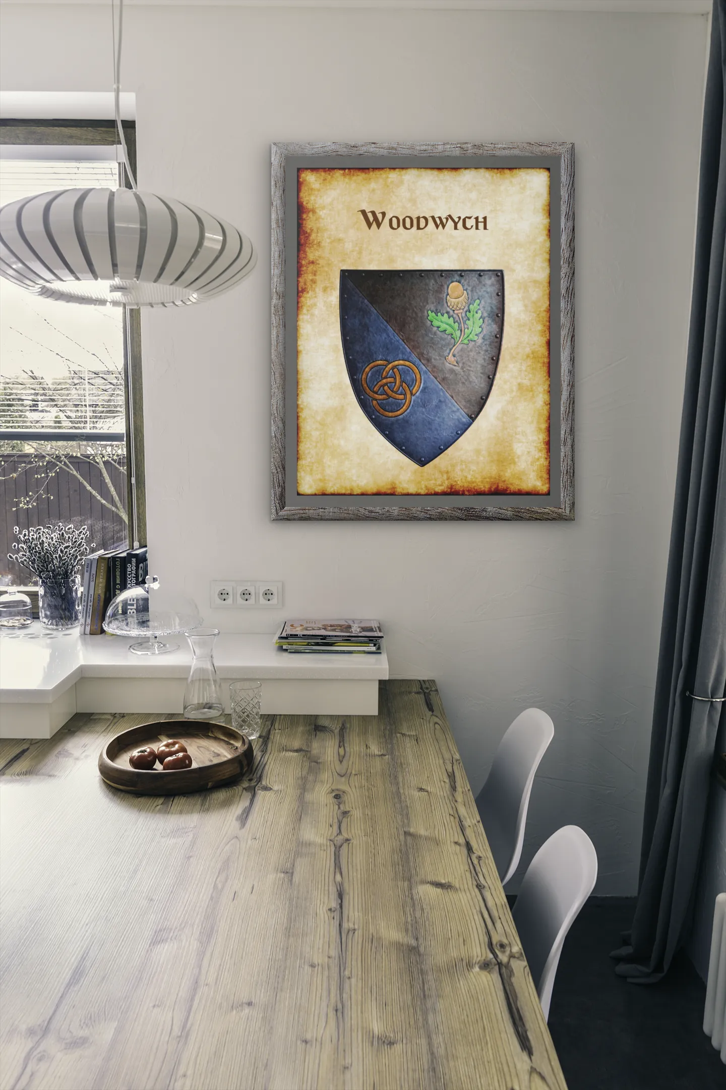 Woodwych Heraldry of Greyhawk Anna Meyer Cartography Canvas Art Print
