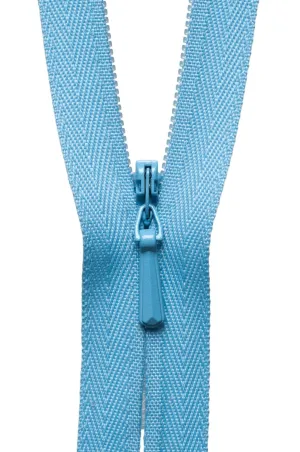 YKK Concealed / Invisible Zip - 23cm / 9'' - Sky 545