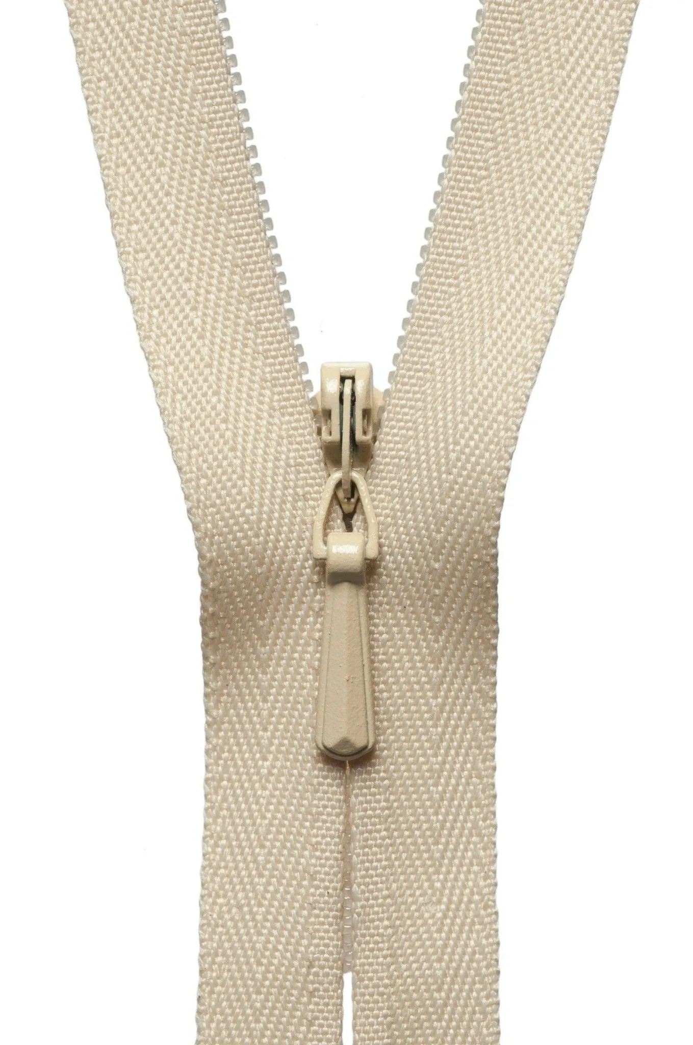 YKK Concealed / Invisible Zip - 56cm / 22'' - Honey 551